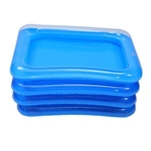 anneome 4pcs inflatable ice bar kids grill crawfish trays tabletop grill inflatable ice serving bar pool party drink containers inflatable serving tray ice serving trays ice serving cooler