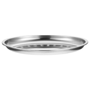 doitool grilling platter stainless steel salad serving tray oval shape mixing bowl serving tray dishes dessert fruit dishes snack plate vegetable candy display platters for kitchen 30cm platters