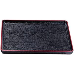 j-kitchens shaku4 heat resistant oju wood grain obon (bon tray tray) black tenshu made in japan