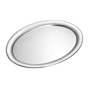 imeea oval platter serving platter sus304 stainless steel platter for serving food, 11.37 inches
