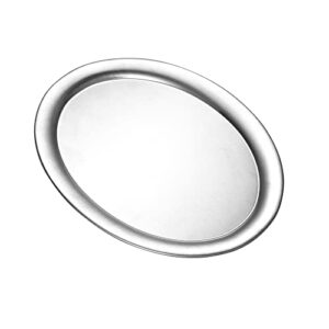 IMEEA Oval Platter Serving Platter SUS304 Stainless Steel Platter for Serving Food, 11.37 Inches