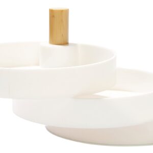 The2Bandits Tiered Catchall Tray (5 inches W x 3 inches H) - White