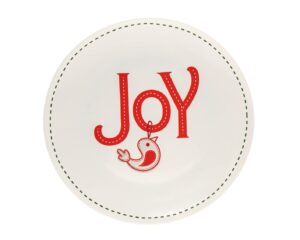 godinger holiday plate christmas themed platter - 11 inches