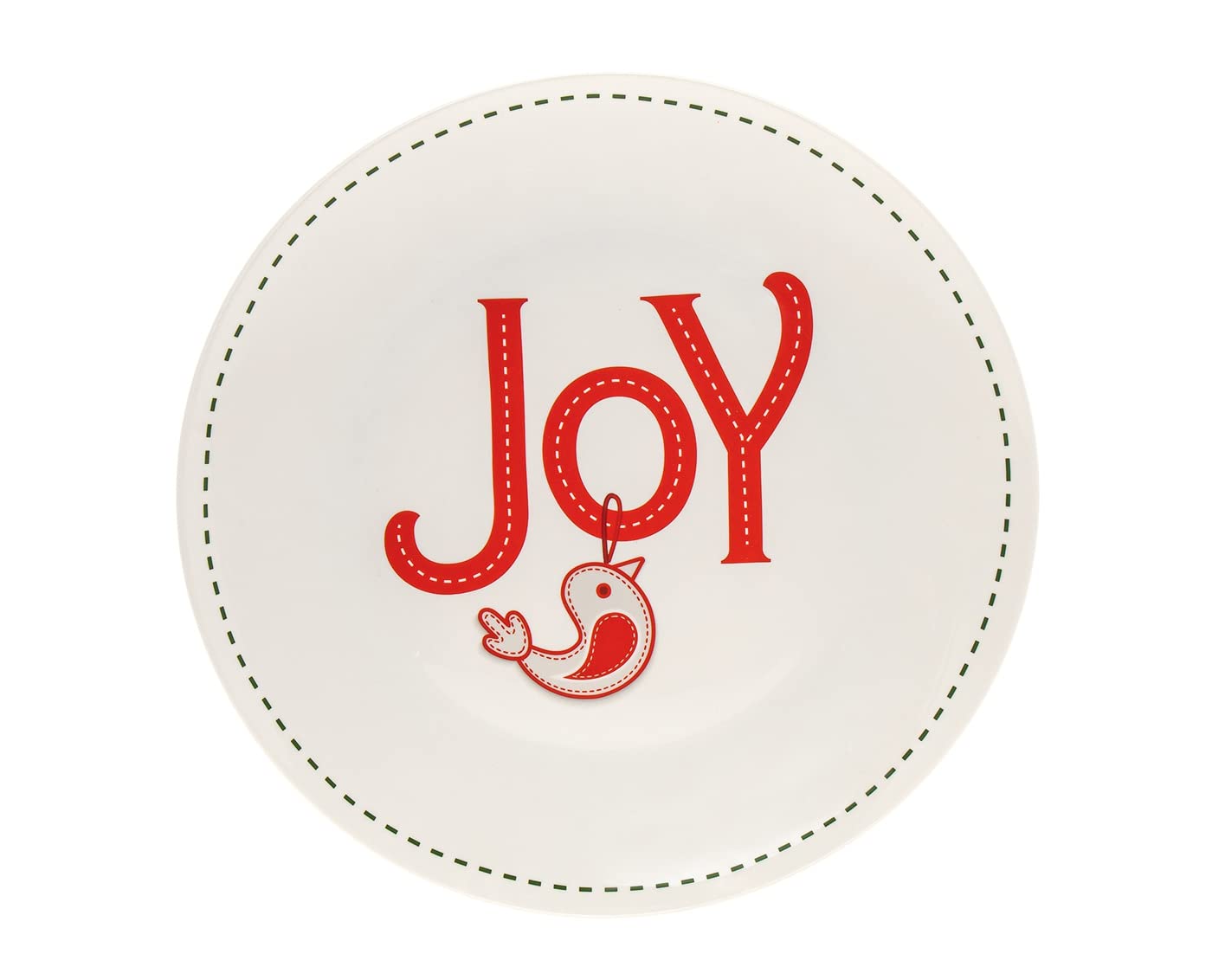 Godinger Holiday Plate Christmas Themed Platter - 11 Inches