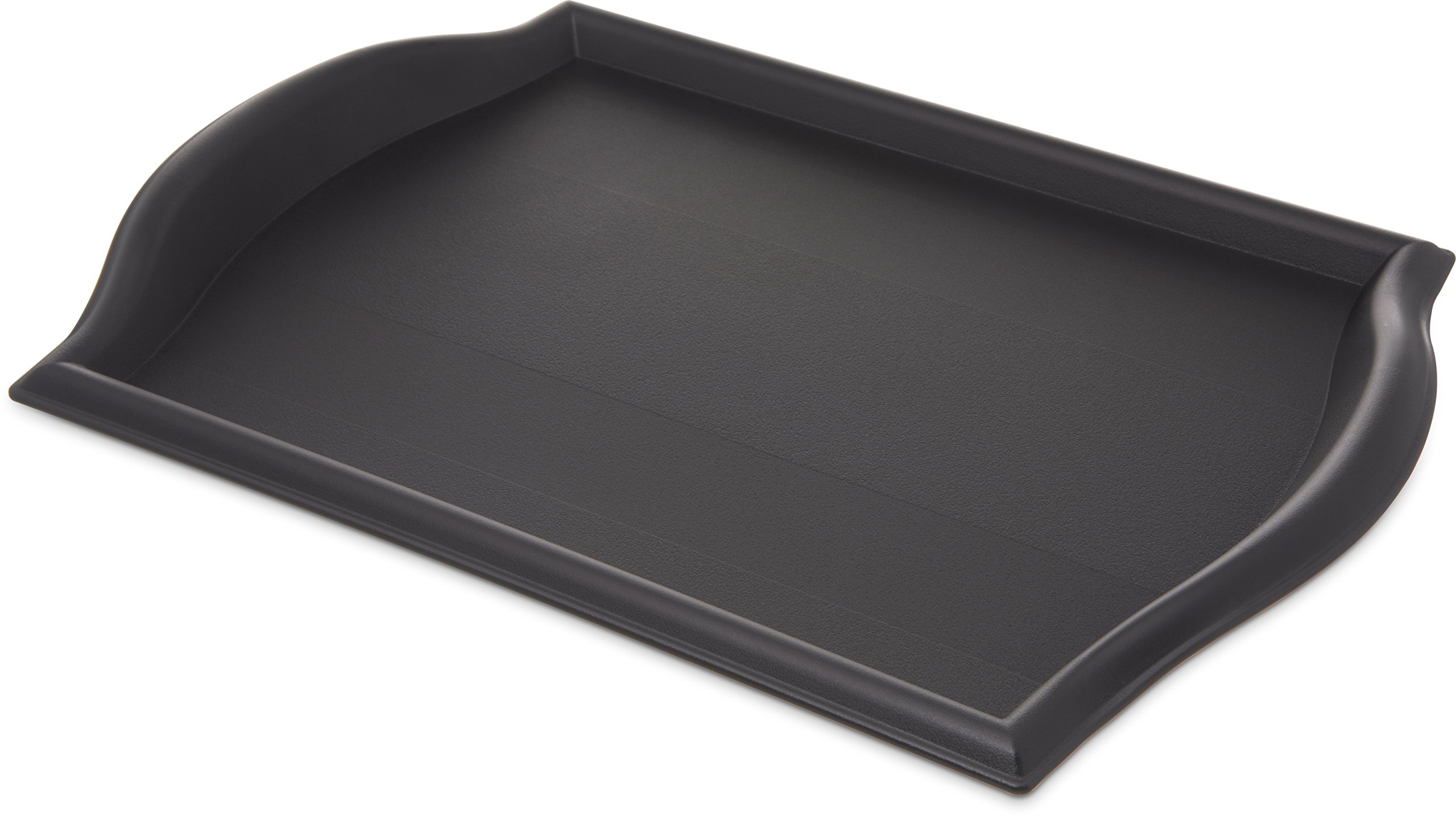 Carlisle FoodService Products 1217BT03 Bistro Polypropylene Tray, 17" x 12" x 1", Black (Case of 12)