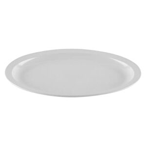 g.e.t. op-614-w melamine oval serving platter, 13.25" x 9.75", white (set of 12)