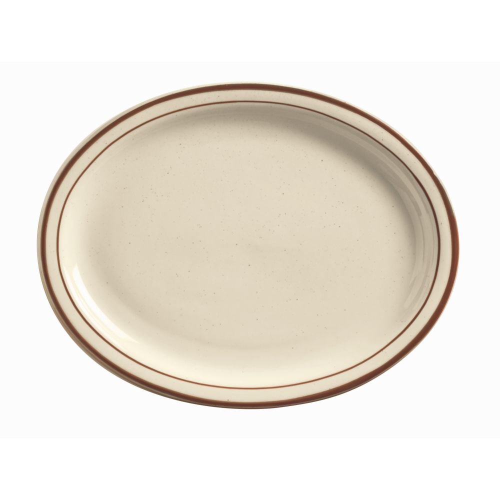World Tableware DSD-12 Desert Sand - Oval Platter, 9-3/8"Diam. I 2 Dozen
