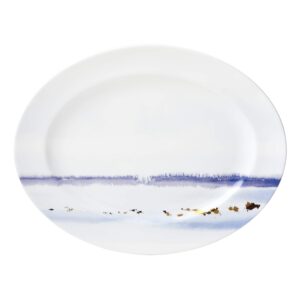 lenox watercolor horizons amethyst platter, 3.75 lb, purple