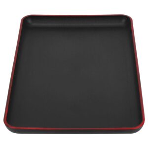 weojeviy plastic tray, japanese-style rectangular plastic tray, food tray, multifunctional rectangular restaurant service t set party coffee table kitchen home and hotel(30 * 20cm)