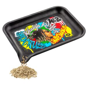santa cruz shredder x wiz kk small tray - smooth rounded edges, spout for easy filling - durable design for effortless experience