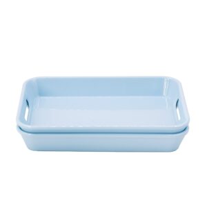 melamine tray with cutout handles 8.5"*6"*1.2", 2 pack, color options (blue)