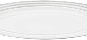 Kate Spade New York Charlotte Street 16" Oval Platter, 3.35 LB, Taupe/Grey