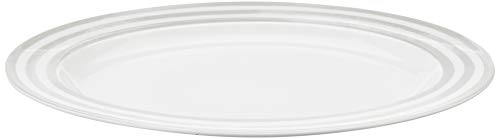 Kate Spade New York Charlotte Street 16" Oval Platter, 3.35 LB, Taupe/Grey