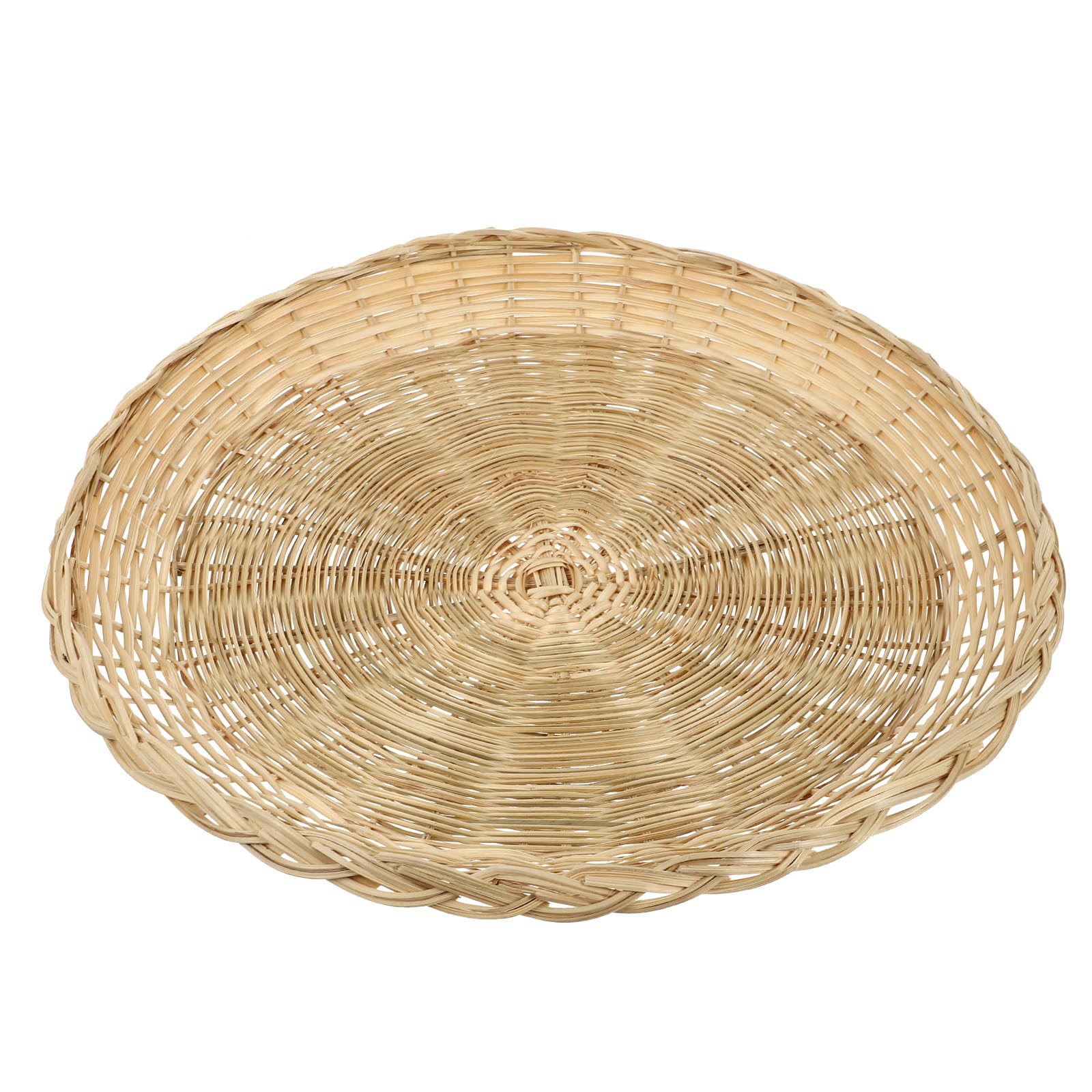 Garneck Wicker Paper Plate Holders, Wicker Reusable Natural Charger Plates, Reusable Plate Holders for Party BBQ Outdoor Cooking Picnic (10 INCH)