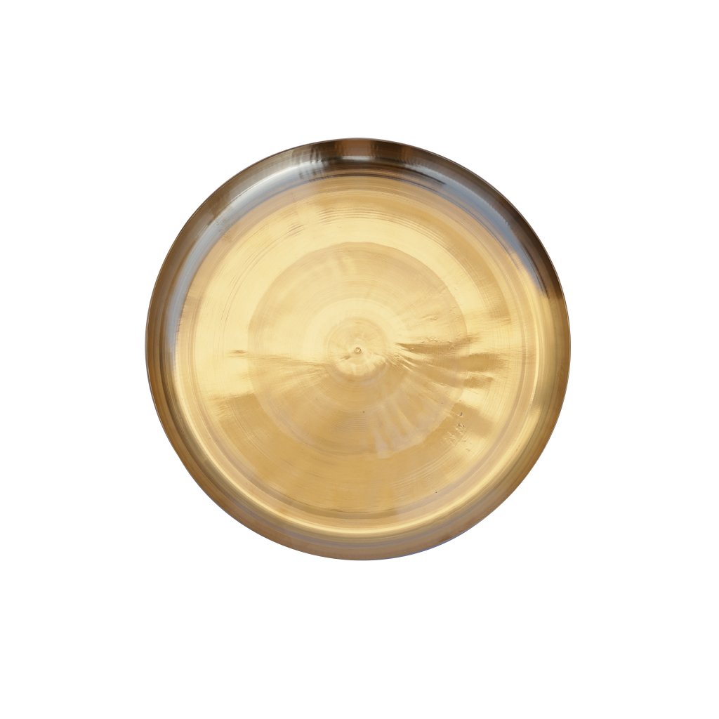 De Kulture Ayurveda Pure Kansa Bronze Lunch Platter Dinner Plate