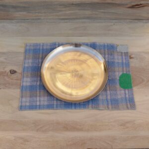 De Kulture Ayurveda Pure Kansa Bronze Lunch Platter Dinner Plate