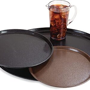 Carlisle FoodService Products 2700GR2004 Griptite 2 Oval Serving Tray, 27" x 22", Black (Pack of 6)
