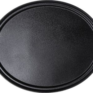 Carlisle FoodService Products 2700GR2004 Griptite 2 Oval Serving Tray, 27" x 22", Black (Pack of 6)