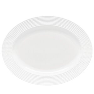 kate spade new york wickford 16" oval serving platter, 4.25 lb, white