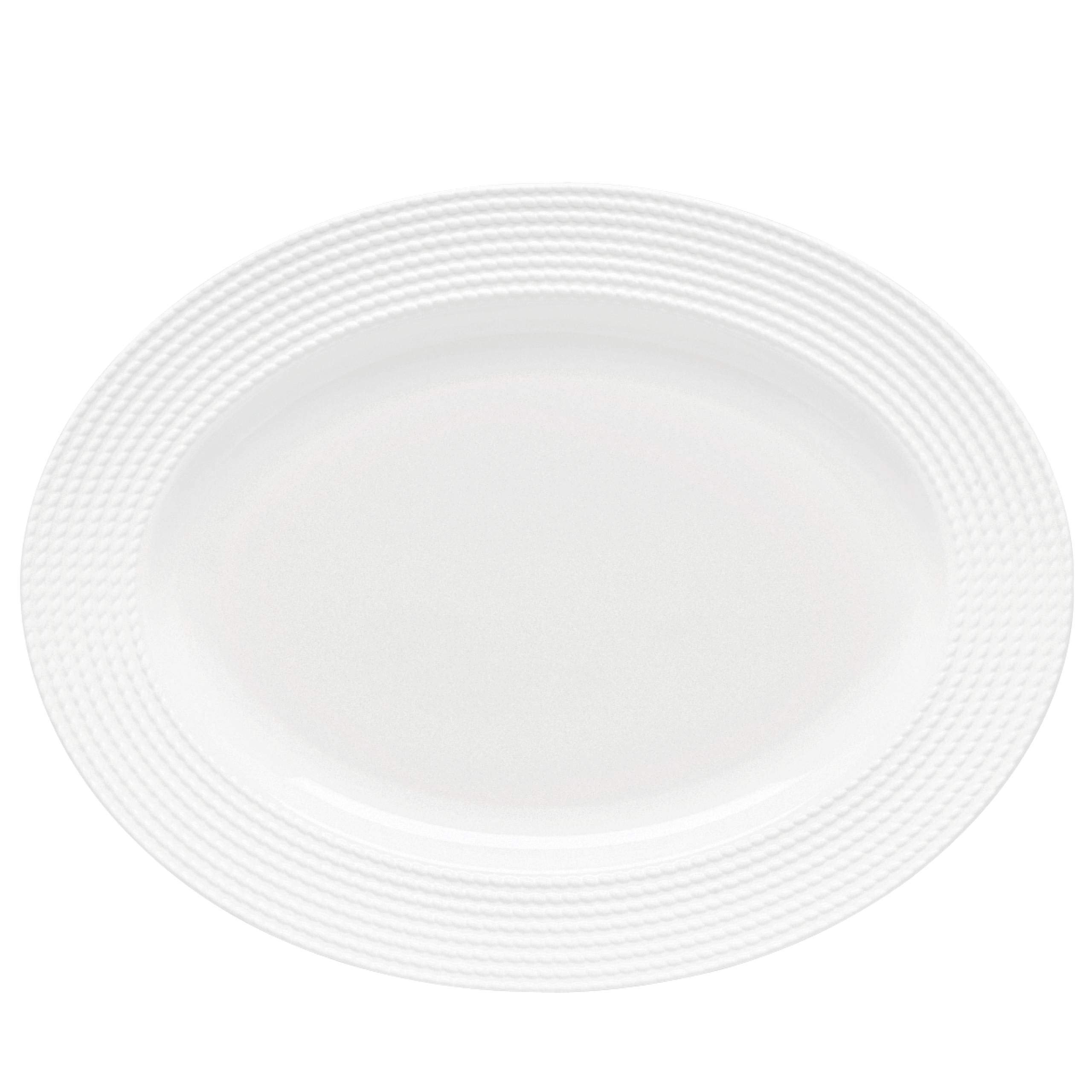 Kate Spade New York Wickford 16" Oval Serving Platter, 4.25 LB, White