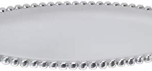 Mariposa Pearled Oval Platters, One Size, Silver