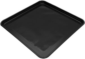 ovengem® molded, seamless tray/basket - 11.25" x 11.25" x 0.75"(h) ptfe (black) - patented (10, browning tray)