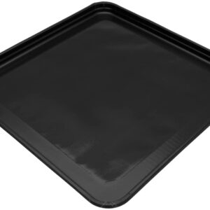 OvenGem® Molded, Seamless Tray/Basket - 11.25" X 11.25" X 0.75"(H) PTFE (Black) - PATENTED (10, Browning Tray)