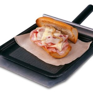 OvenGem® Molded, Seamless Tray/Basket - 11.25" X 11.25" X 0.75"(H) PTFE (Black) - PATENTED (10, Browning Tray)