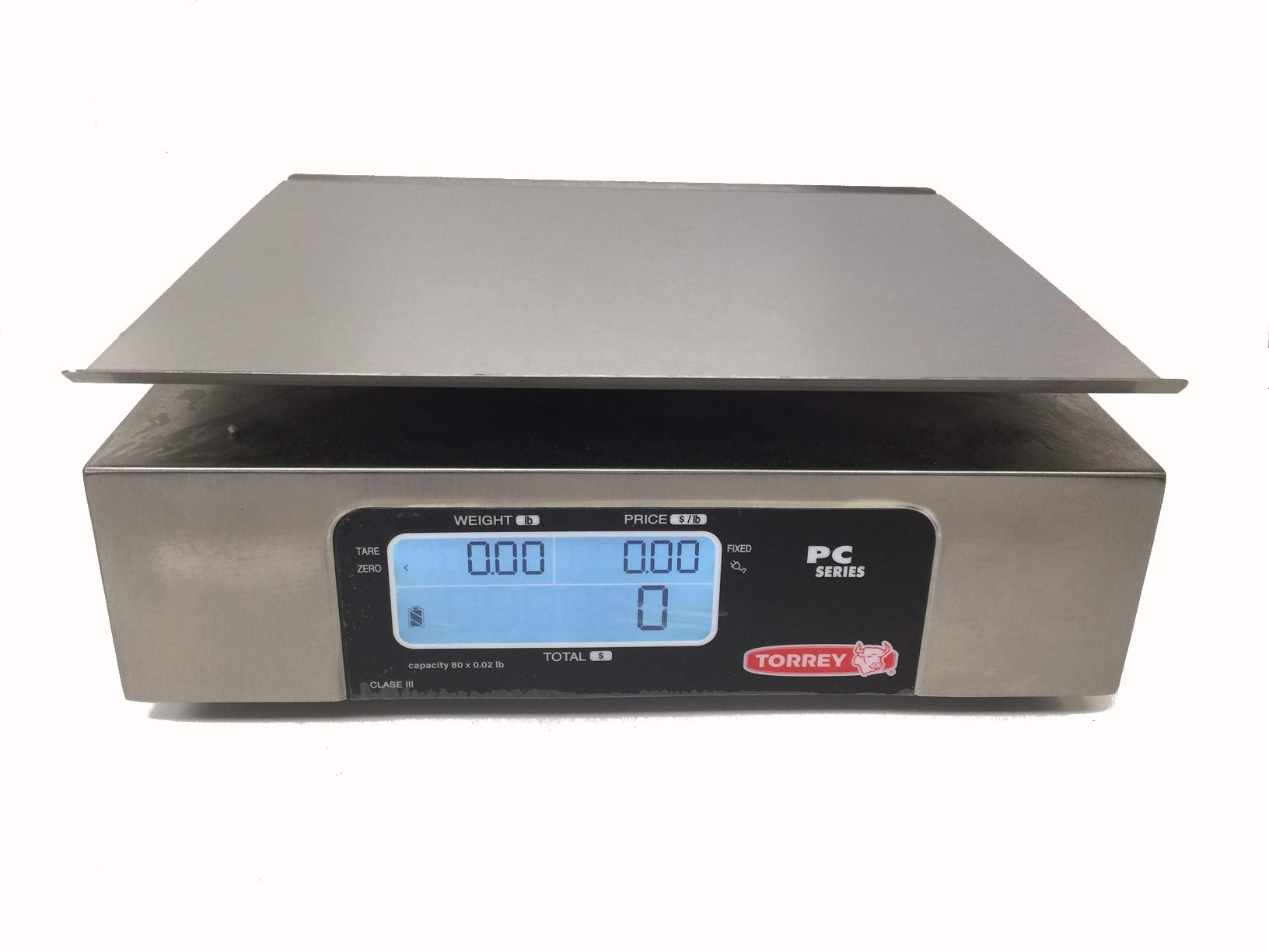 Tor Rey PC-80L Price Computing Scale,NTEP,Legal for Trade,80X0.02lb,Stainless Steel,Platter 11"X14"New