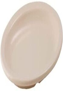 13" x 8", oval platter with narrow rim, tan (set of 1 dozen units)