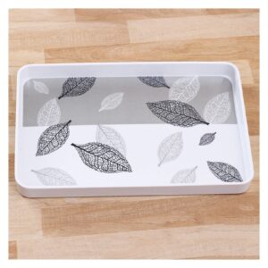 serving serving tray plastic tray for coffee table breakfast tea food butler decorative display countertop kitchen vanity serve trays decorative trays tray (color : c, size : small)