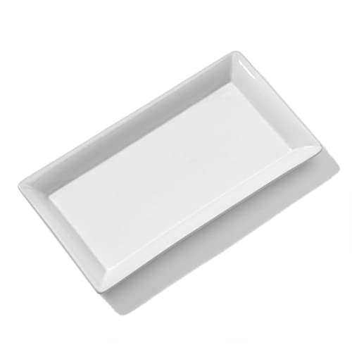 American Metalcraft CER19 Platters, 16.7" Length x 4" Width, White