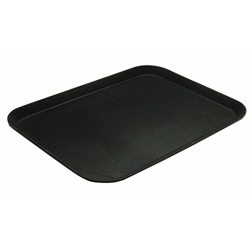 HUBERT Serving Tray Nonskid Black Rectangular- 22" L x 16" W x 1" H