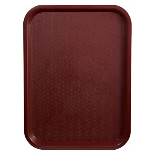 Winco Fast Food Tray, 10-Inch by 14-Inch, Burgandy