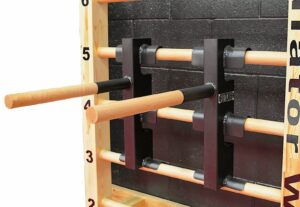suples wall dip bar (wooden handles)