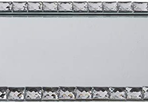 Elegance Mirror Vanity Tray, 9" x 14", Clear