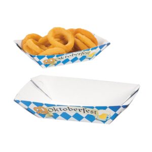 oktoberfest serving trays - party supplies - 12 disposable paper trays