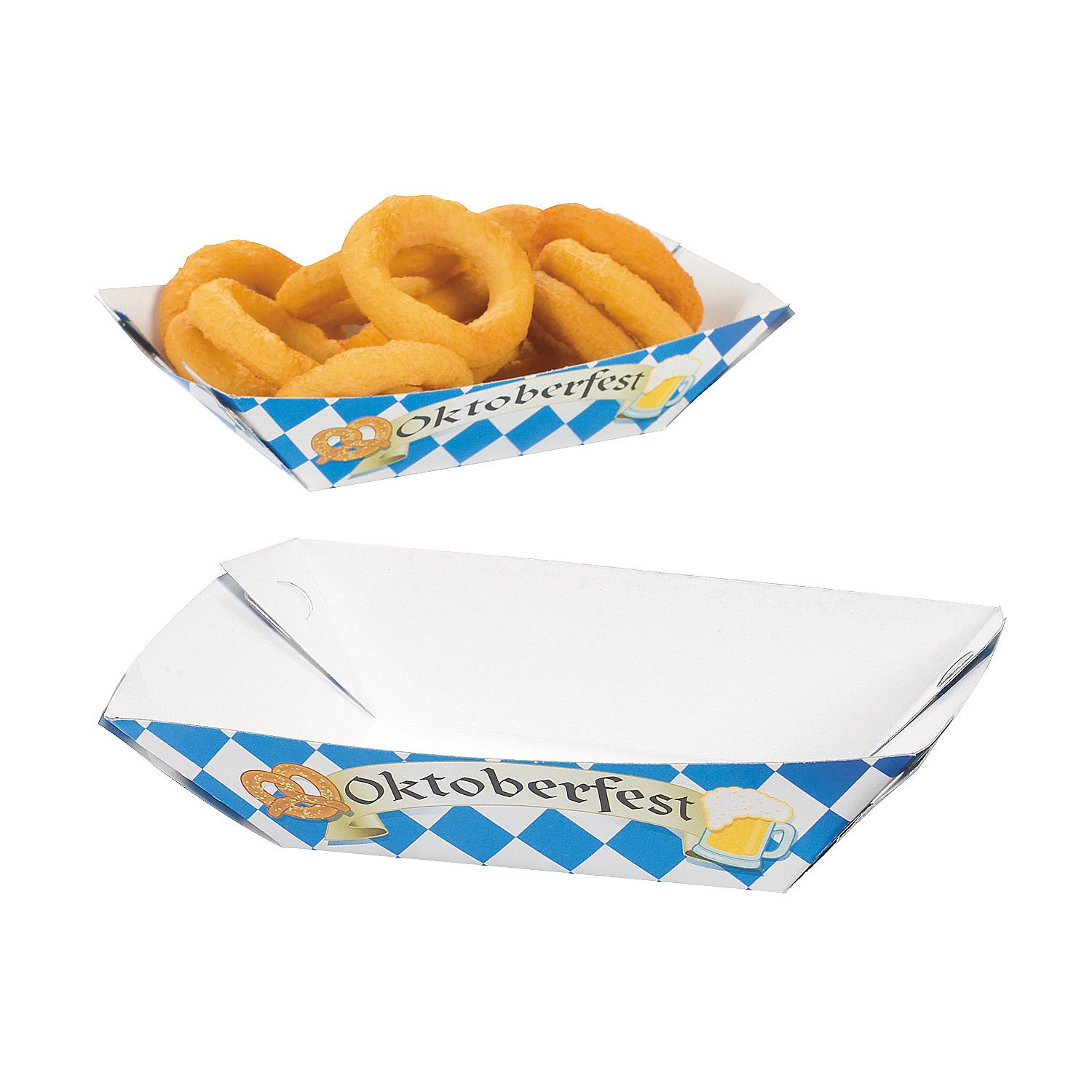 Oktoberfest Serving Trays - Party Supplies - 12 Disposable Paper Trays