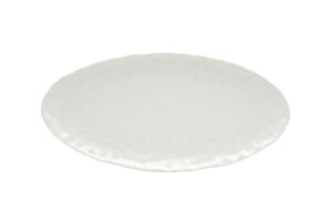 red vanilla marble oval tray, 14" x 7"