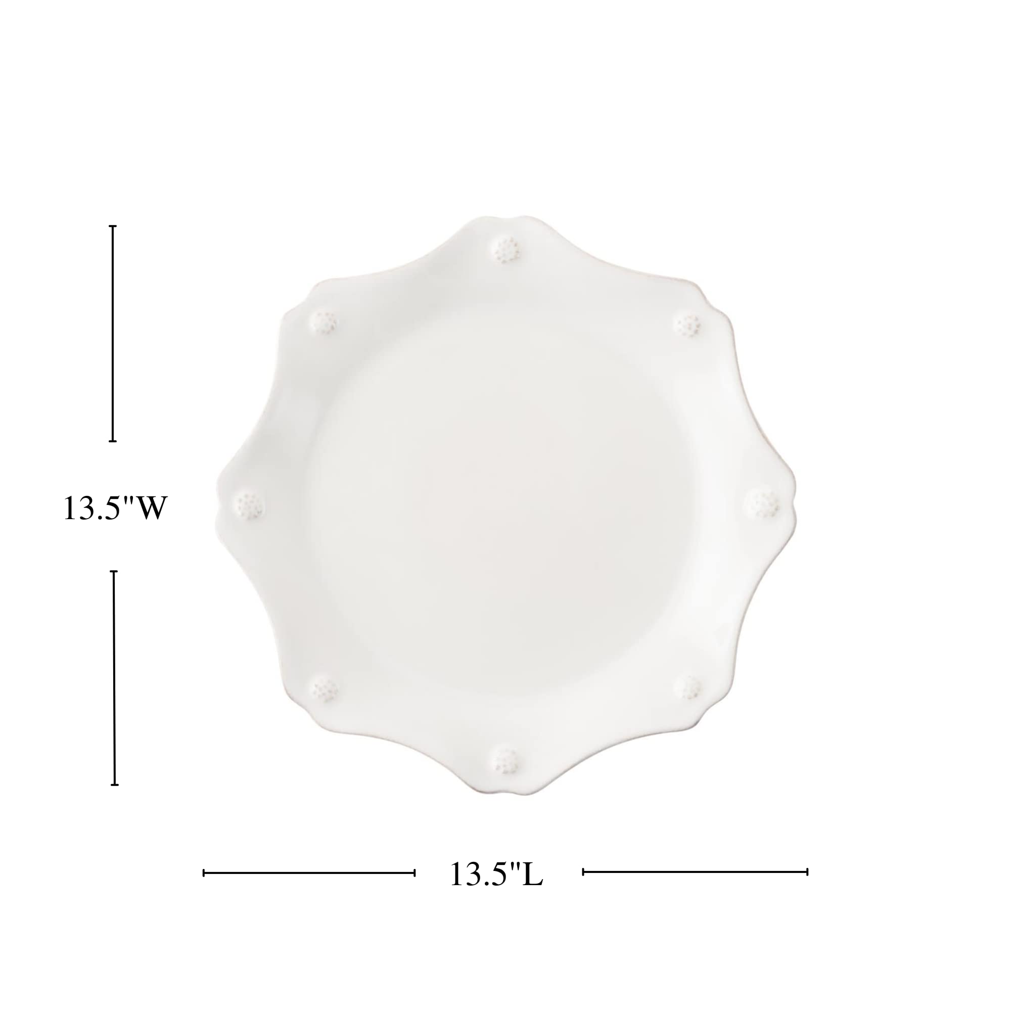 Juliska Berry & Thread Scallop Platter/Charger - Whitewash