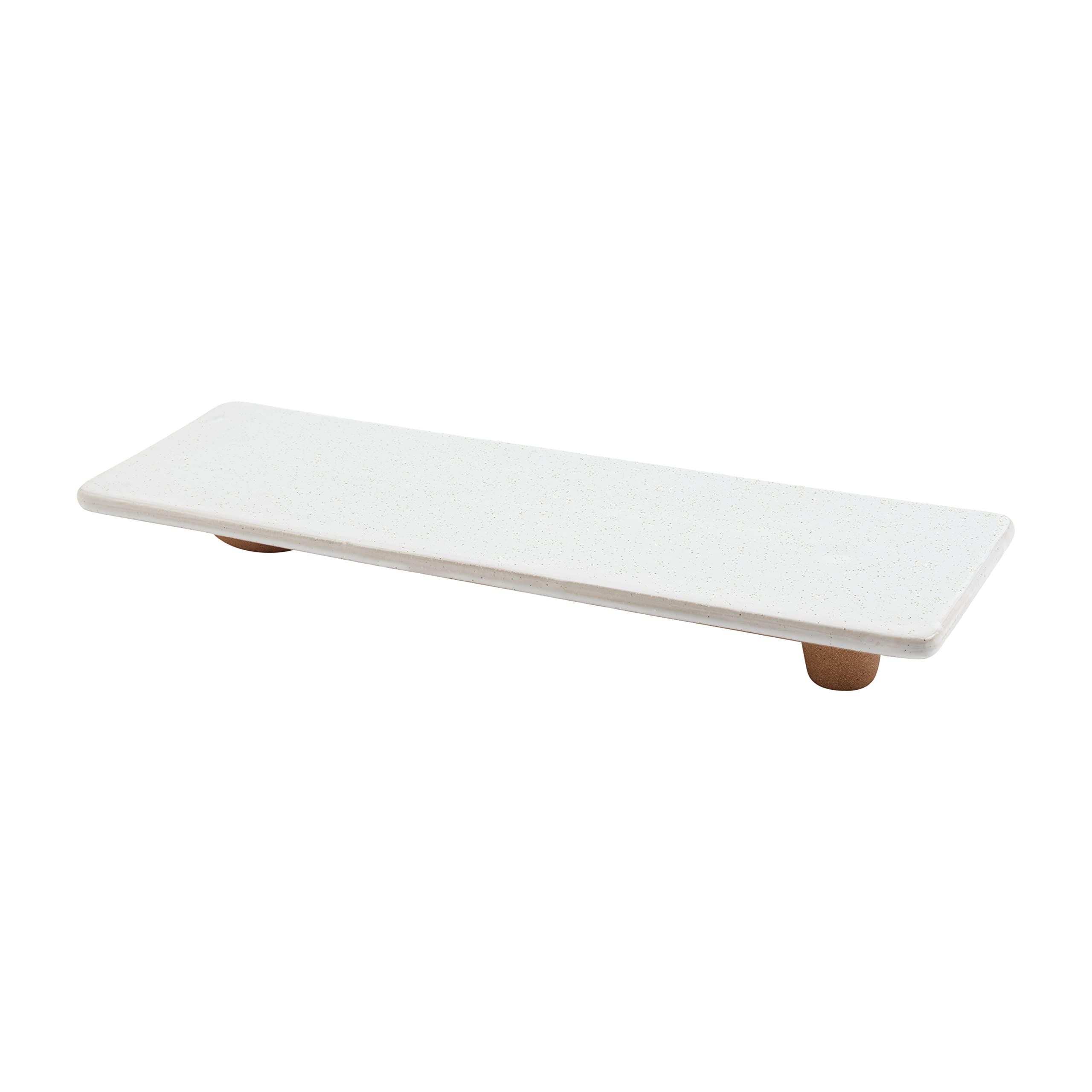 Mud Pie Terracotta Footed Tray, 5 3/4" X 17"