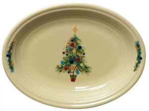fiesta 11-5/8-inch oval platter, christmas tree