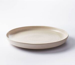 15" stoneware round serving platter cream - threshold designed with studio mcgee