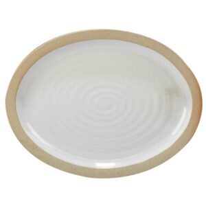 certified international artisan oval platter, 16" x 12" servware, serving accessories, one size, multicolored