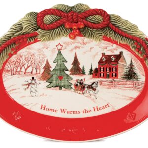 Fitz and Floyd Cookie Platters Serving Plate, Medium, Multicolored