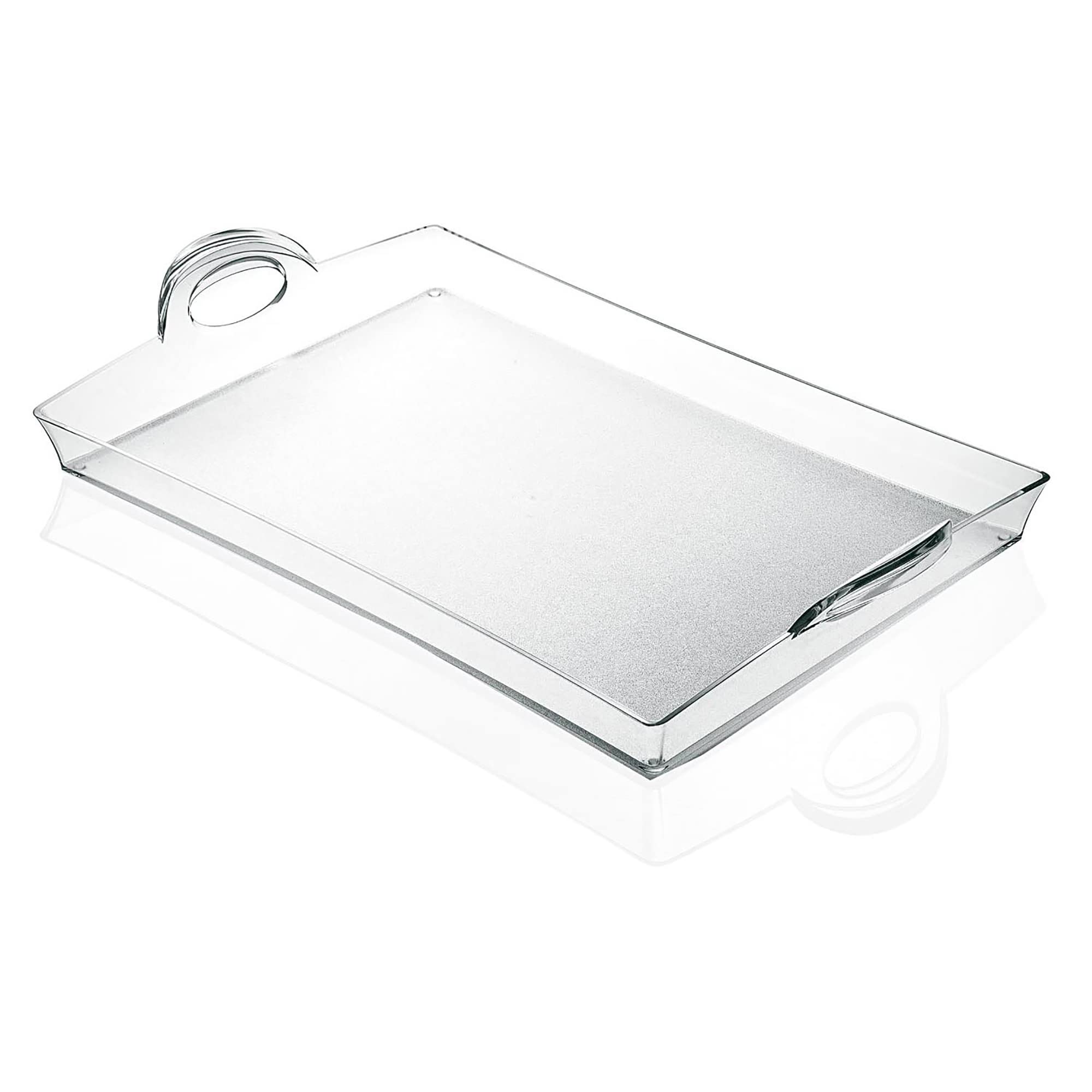 Guzzini Transparent Happy Hour Tray, 13 by 21-Inches