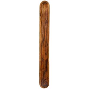 Hand-Carved Acacia Wood Long Olive Tray Canoe Style Perfect for Dinner Rolls, or as a Table Centerpiece
