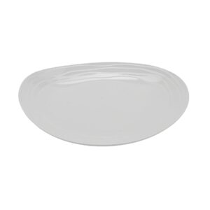 g.e.t. op-870-aw american white 8" x 6.5" oval coupe platter (pack of 12)