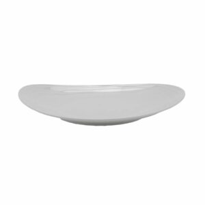 G.E.T. OP-870-AW American White 8" x 6.5" Oval Coupe Platter (Pack of 12)