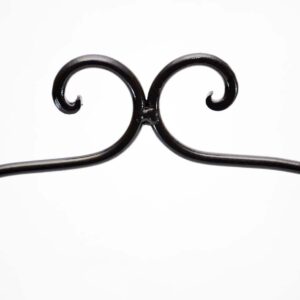 Laredo Import Wrought Iron Two Tier Plate Rack, 8 Inch Diameter Rings-17.5 Inches High